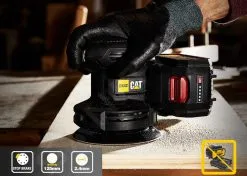 Caterpillar Utensili - Levigatrice A Batteria 125mm DX42B -Filtraggio negozio 03bcb33a83adc1f95ef35f11