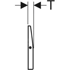 Geberit Accessori - Piastra Di Copertura Delta Per Cassette Di Risciacquo UP100, Avvitabile, Acciaio Inox Spazzolato 115.103.00.1 -Filtraggio negozio 0b0ada66786d471bc907df11