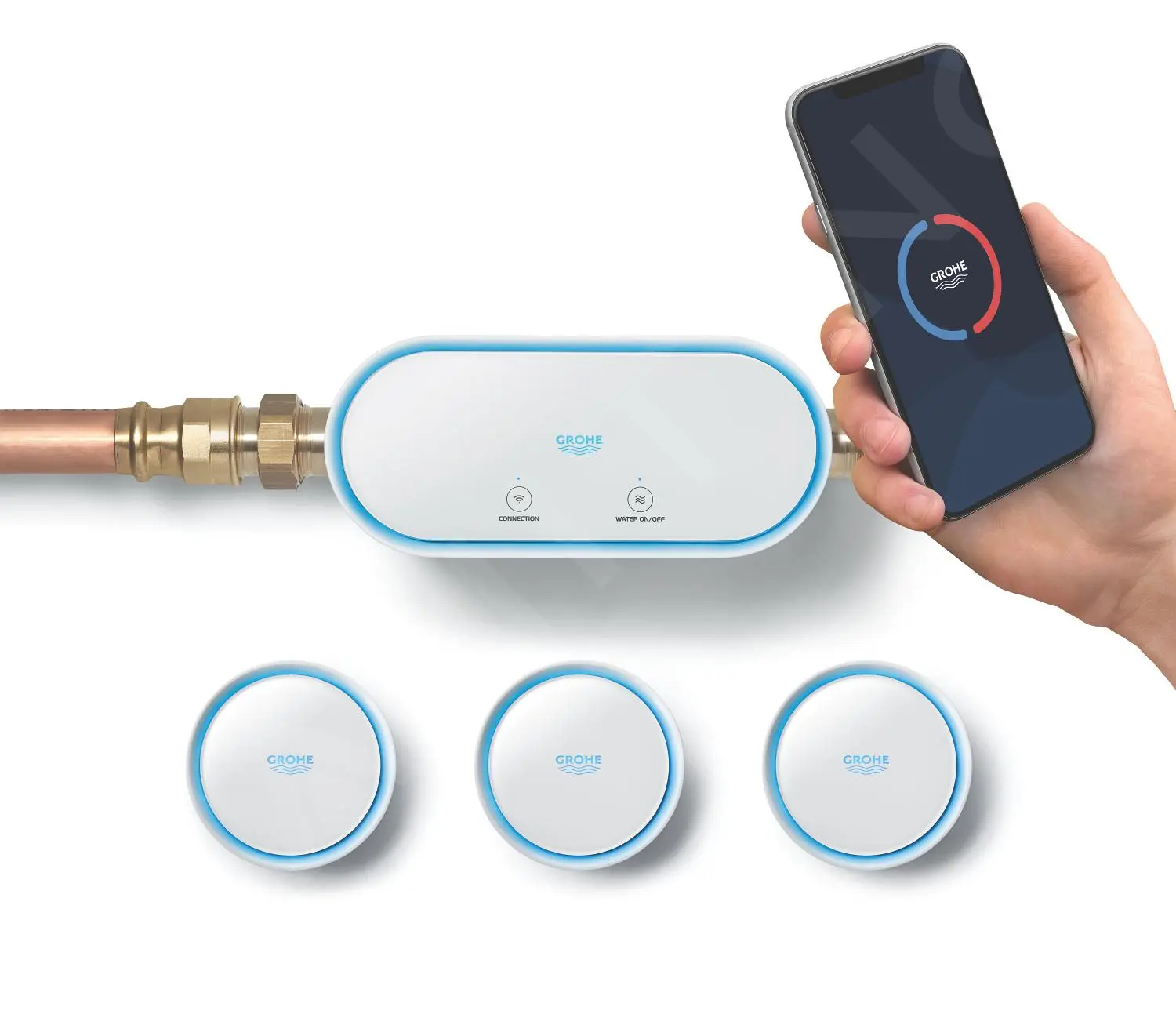 Grohe Sense Guard - Sistema Di Rilevamento Perdite Intelligente Con Arresto Centralizzato 22502LN1 9 Grohe Sense Guard - Sistema Di Rilevamento Perdite Intelligente Con Arresto Centralizzato 22502LN1 - immagine 7