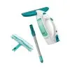 Leifheit Pulizia - Lavavetri Elettrico Window Cleaner, Mocio Bilaterale E Asta Da 43 Cm 51003