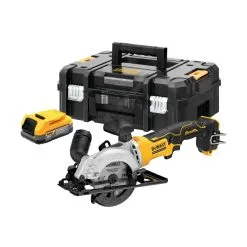 DeWALT Utensili - Sega Circolare AKU 18V 115 Mm, 1x Batteria 1,7 Ah POWERSTACK DCS571E1T