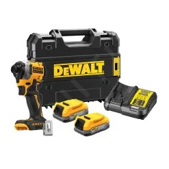 DeWALT Utensili - Avvitatore A Impulsi AKU 18V, 2x Batterie 1,7 Ah POWERSTACK DCF850E2T