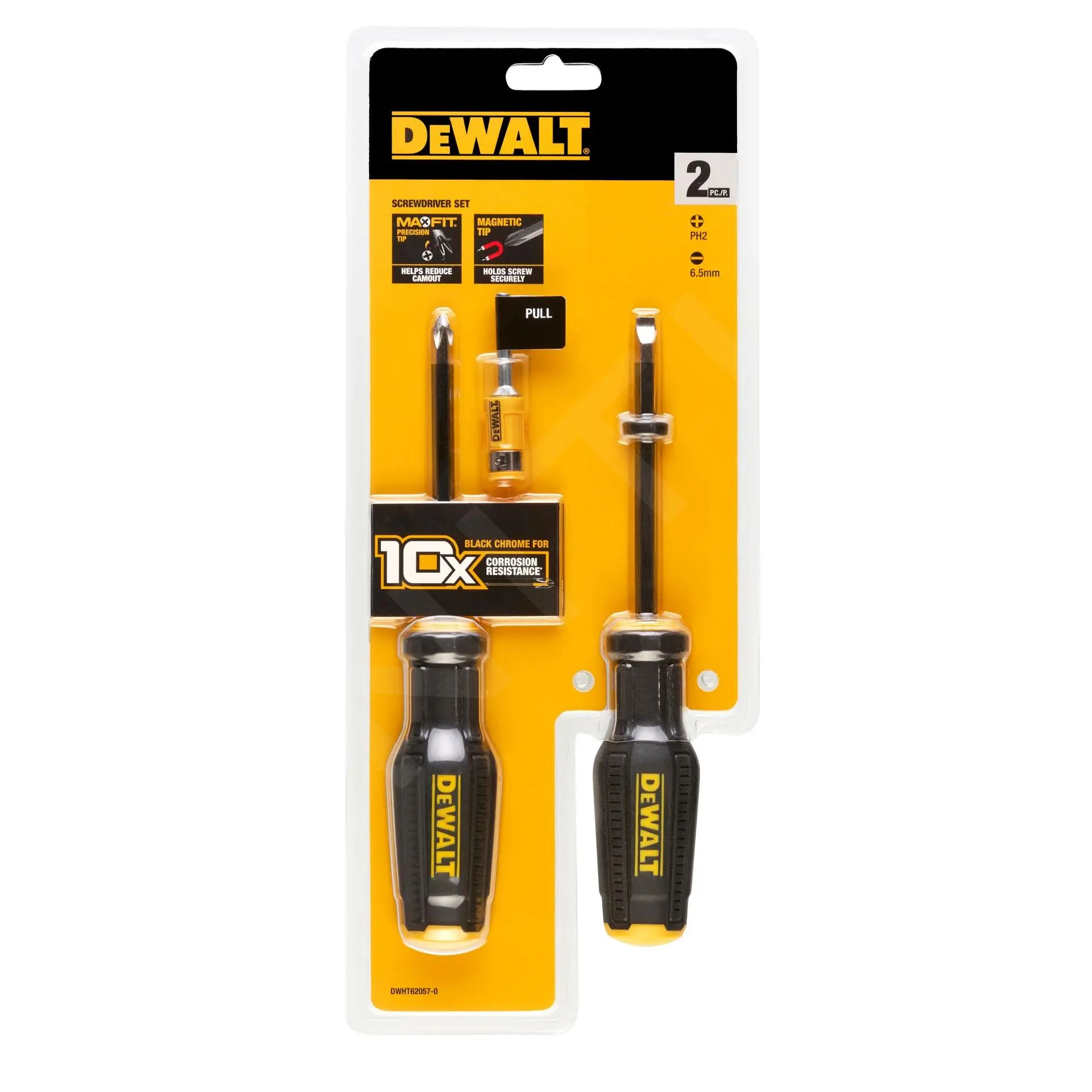 DeWALT Utensili - Set Di Cacciaviti FULLFIT - Piatti E PH 2 Pz DWHT62057-0 3 DeWALT Utensili - Set Di Cacciaviti FULLFIT - Piatti E PH 2 Pz DWHT62057-0 - immagine 2