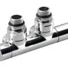 Sapho Twin - Set Di Valvole Di Connessione Per Attacco Centrale, Interasse 50 Mm, Cromo CP401S -Filtraggio negozio 62192ebdb8aa65067275c1a8