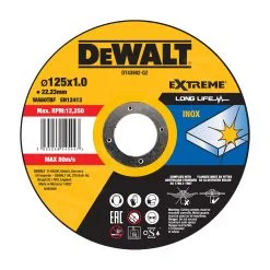 DeWALT Accessori - Disco Da Taglio 125 X 22,2 X 1,0 Mm DT43902