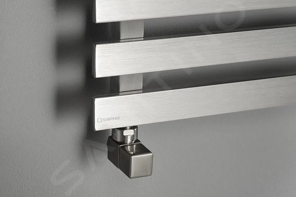 Sapho Truva - Scaldasalviette 500x750 Mm, 247 W, Acciaio Inox Spazzolato NR311 8 Sapho Truva - Scaldasalviette 500x750 Mm, 247 W, Acciaio Inox Spazzolato NR311 - immagine 6