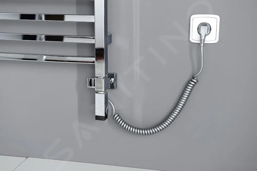 Sapho One - Resistenza Elettrica Con Termostato Per Scaldasalviette, 600 W, Cromo ONE-C-600 7 Sapho One - Resistenza Elettrica Con Termostato Per Scaldasalviette, 600 W, Cromo ONE-C-600 - immagine 5