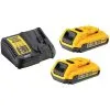 DeWALT Accessori - Set Caricabatterie XR + 2 Batterie 18 V Li-Ion 2,0 Ah DCB115D2 -Filtraggio negozio 883293d66c41a4c48328a80e