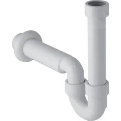 Geberit Accessori - Sifone Tubolare Per Sanitari D&apos;arredo, D 50 Mm, Bianco Alpino 152.702.11.1