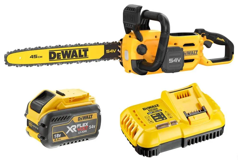 DeWALT Utensili - Motosega AKU 54V 45 Cm, 1 X Batteria 9,0 Ah FLEXVOLT DCMCS574X1 3 DeWALT Utensili - Motosega AKU 54V 45 Cm, 1 X Batteria 9,0 Ah FLEXVOLT DCMCS574X1