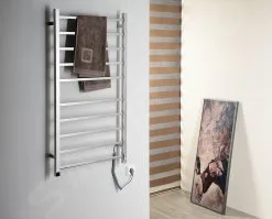 Sapho Scaldasalviette - Scaldasalviette Elettrico Eskinado 620x1160 Mm, 120 W, Con Timer, Acciaio Inox ER430T -Filtraggio negozio 99fbaad7753a2f0f66be4068