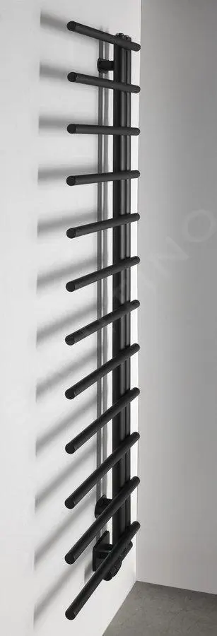 Sapho Scaldasalviette - Scaldasalviette 151x50 Cm, Nero Opaco IR151B 6 Sapho Scaldasalviette - Scaldasalviette 151x50 Cm, Nero Opaco IR151B - immagine 4