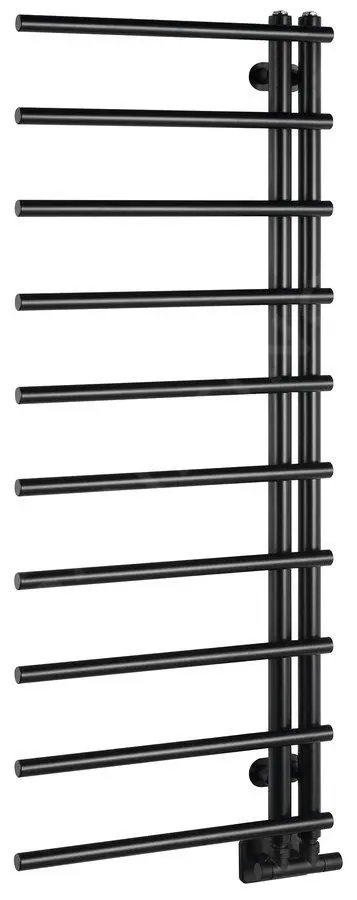 Sapho Scaldasalviette - Scaldasalviette 125x50 Cm, Nero Opaco IR546B 3 Sapho Scaldasalviette - Scaldasalviette 125x50 Cm, Nero Opaco IR546B