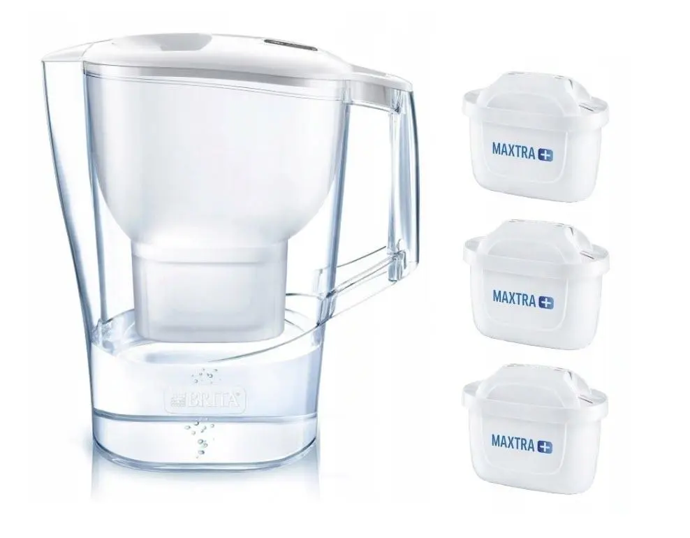 Brita Caraffe - Set Caraffa Filtrante Aluna Cool Memo A 3 Filtri MX+, Capacitá 2400 Ml, Bianco 1040564 3 Brita Caraffe - Set Caraffa Filtrante Aluna Cool Memo A 3 Filtri MX+, Capacitá 2400 Ml, Bianco 1040564