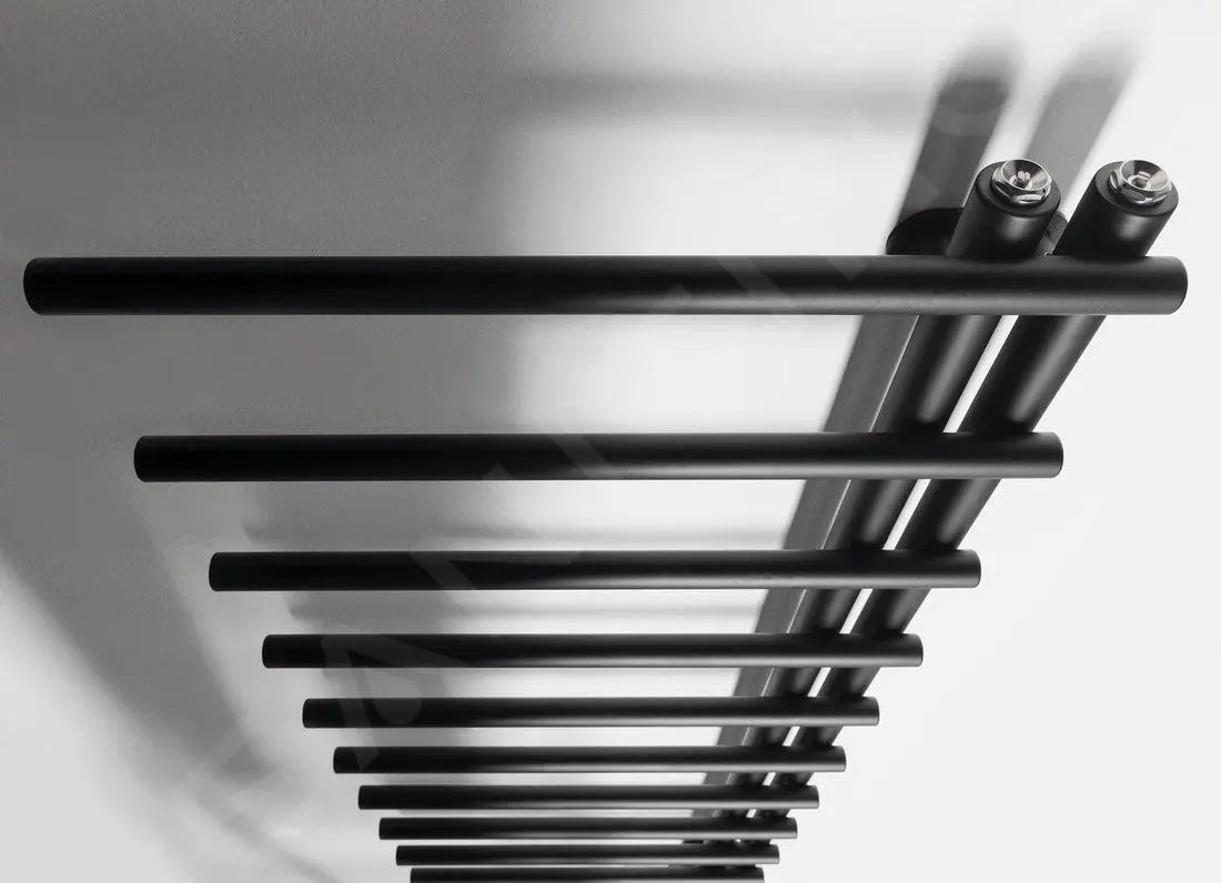 Sapho Scaldasalviette - Scaldasalviette 151x50 Cm, Nero Opaco IR151B 7 Sapho Scaldasalviette - Scaldasalviette 151x50 Cm, Nero Opaco IR151B - immagine 5