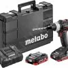 Metabo Utensili - Trapano A Percussione A Batteria SB 18 LT BL SE, 2 X Batterie 18V 4 Ah LIHD 602368800