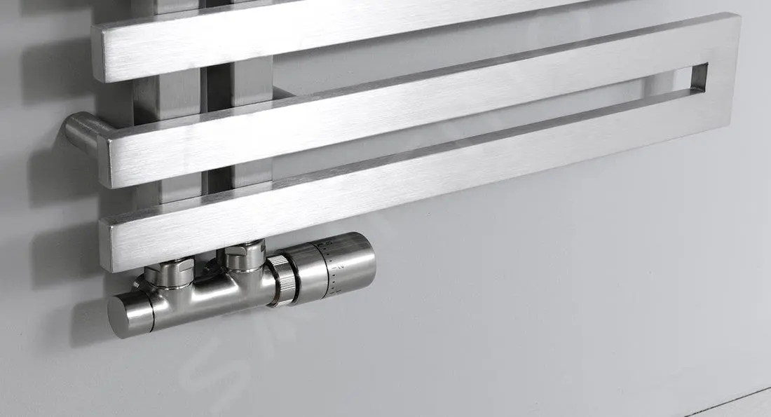 Sapho Volga - Scaldasalviette 500x1238 Mm, 311 W, Acciaio Inox Spazzolato NR512 5 Sapho Volga - Scaldasalviette 500x1238 Mm, 311 W, Acciaio Inox Spazzolato NR512 - immagine 3