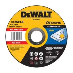 DeWALT Accessori - Disco Da Taglio 125 X 22.2 X 1.6 Mm DT43906