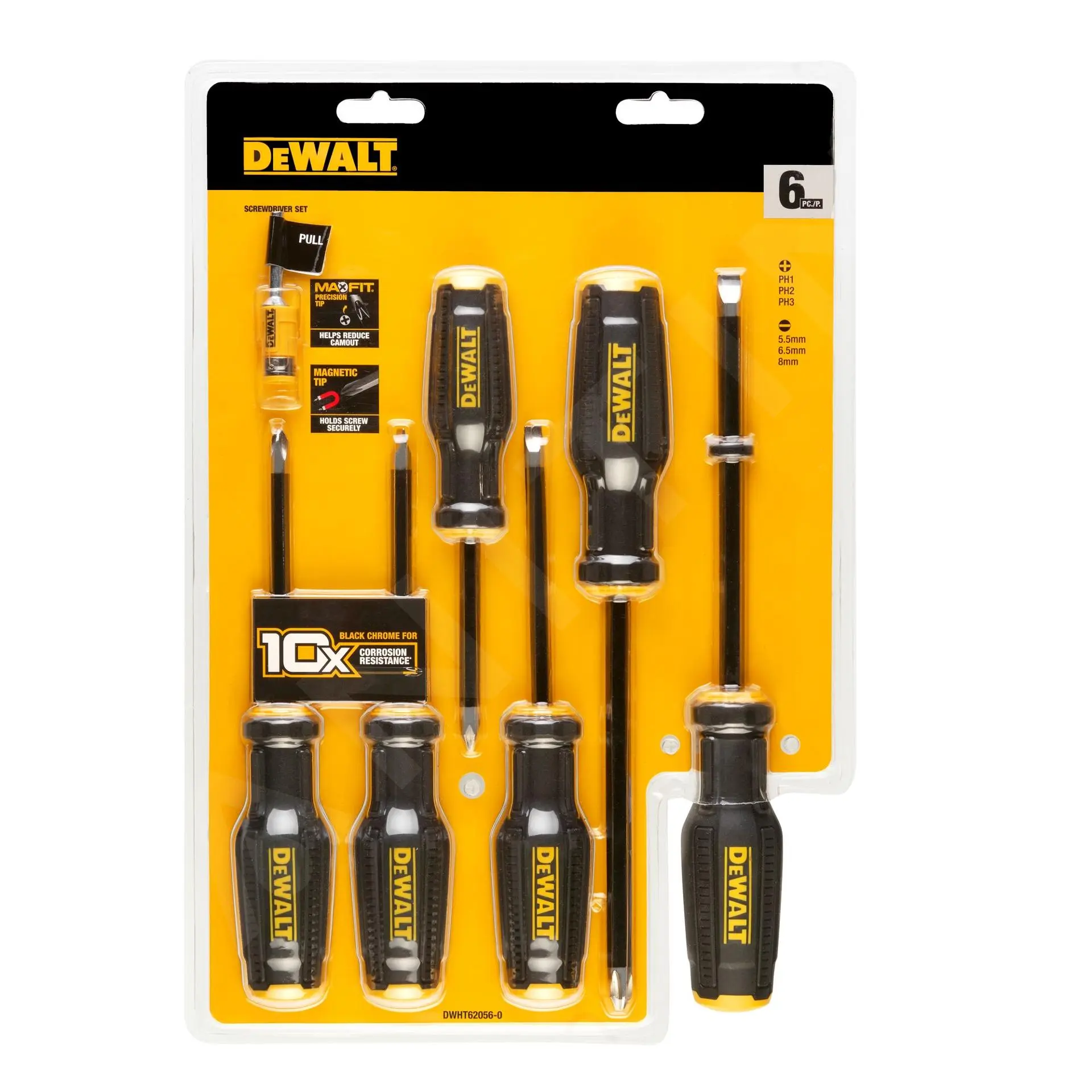 DeWALT Utensili - Set Di Cacciaviti FULLFIT - Piatti E PH 6 Pz DWHT62056-0 5 DeWALT Utensili - Set Di Cacciaviti FULLFIT - Piatti E PH 6 Pz DWHT62056-0 - immagine 3