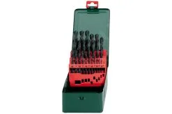 Metabo Accessori - Cassetta Di Punte Da Trapano HSS-R, 25 Pezzi 627152000