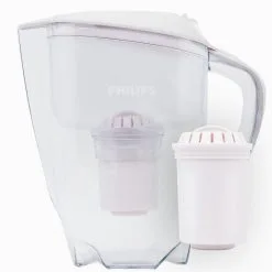 Philips Caraffe Filtranti - Caraffa Microfiltrante, 1500 Ml, Con Timer, Bianco/trasparente AWP2920/10