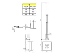 Sapho KTX - Resistenza Elettrica Con Termostato Per Scaldasalviette, 400 W, Cromo KTX-C-400 -Filtraggio negozio e5663150d96926d59527233c 1
