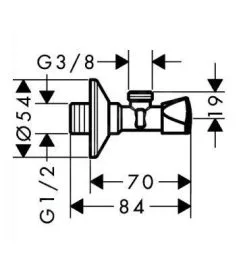 Hansgrohe Prese D&apos;acqua A Muro - Valvola A Gomito E, Cromata 13902000 -Filtraggio negozio e571b9c16ba508b5f0ce4489