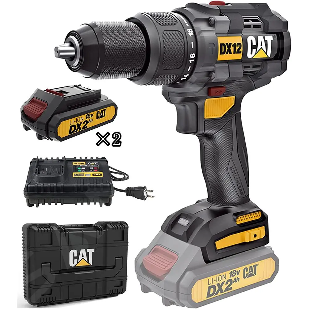 Caterpillar Utensili - Trapano A Percussione A Batteria 65nm DX12 3 Caterpillar Utensili - Trapano A Percussione A Batteria 65nm DX12