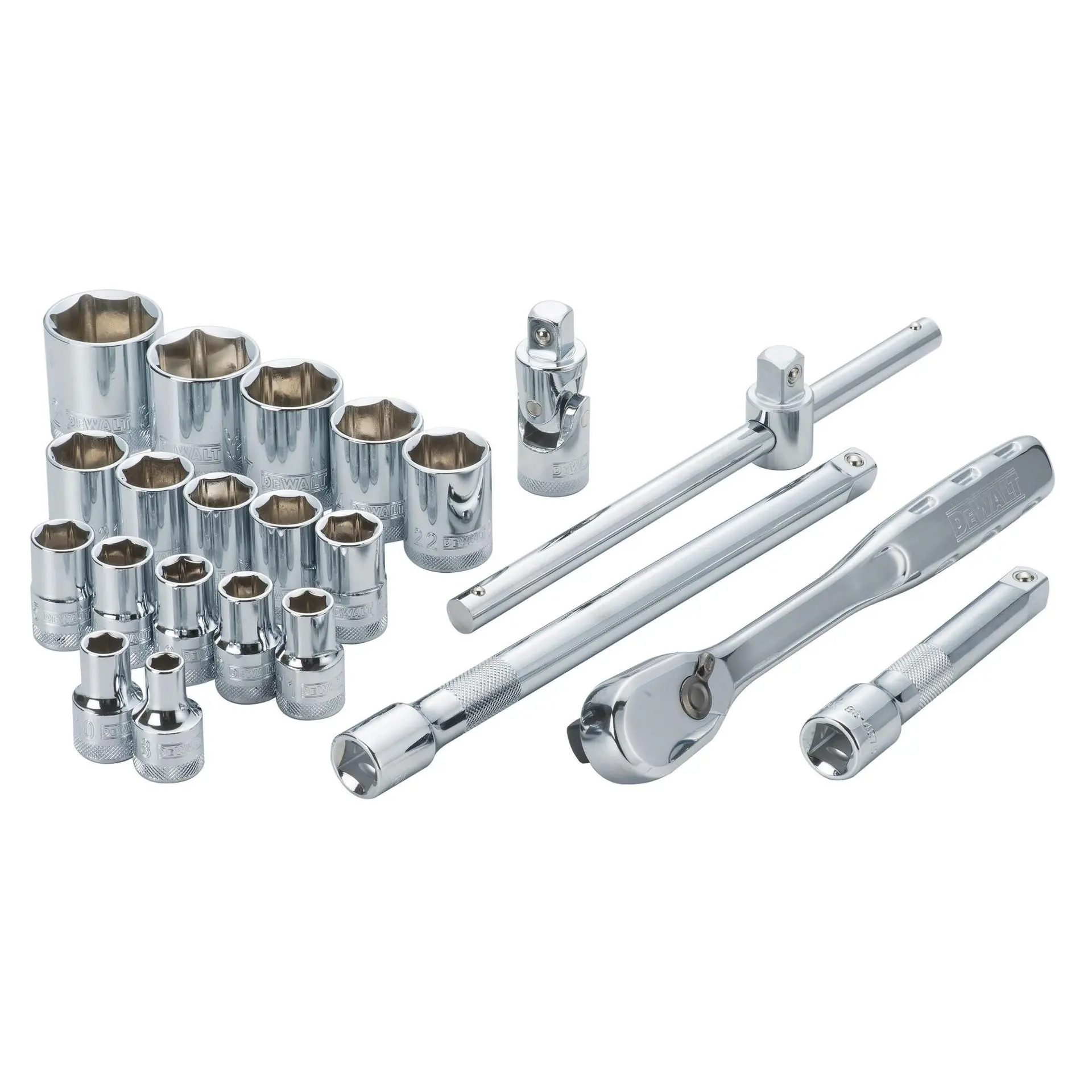 DeWALT Utensili - Set 22 Pezzi Chiavi A Bussola Con Cricchetto Da 1/2 DWMT19241-1 3 DeWALT Utensili - Set 22 Pezzi Chiavi A Bussola Con Cricchetto Da 1/2 DWMT19241-1