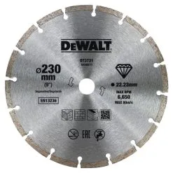 DeWALT Accessori - Disco Diamantato Per Il Taglio A Secco Di Cemento E Mattoni - 230 X 22,2 Mm DT3731